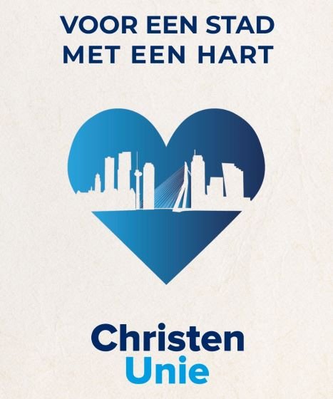 Flyer voor een stad met een hart-cropped